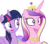 Size: 6912x6137 | Tagged: safe, artist:decprincess, princess cadance, twilight sparkle, alicorn, pony, g4, three's a crowd, .svg available, absurd resolution, duo, duo female, female, folded wings, mare, simple background, sisters-in-law, slender, thin, transparent background, twilight sparkle (alicorn), vector, wings