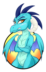 Size: 1242x1920 | Tagged: safe, artist:halley-valentine, princess ember, dragon, g4, female, solo