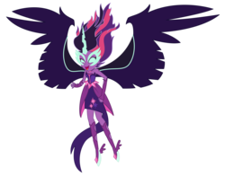 Size: 3600x2825 | Tagged: safe, artist:sketchmcreations, sci-twi, twilight sparkle, equestria girls, g4, my little pony equestria girls: friendship games, commission, female, high res, inkscape, midnight sparkle, simple background, solo, transparent background, vector