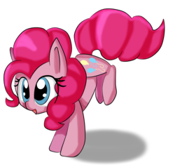 Size: 2893x2755 | Tagged: safe, artist:pegasister2251, pinkie pie, g4, female, high res, open mouth, simple background, solo, transparent background