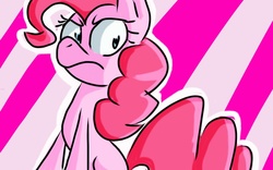 Size: 1280x800 | Tagged: safe, artist:pegasister2251, pinkie pie, earth pony, pony, g4, female, mare, sitting, solo