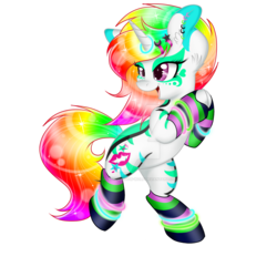 Size: 1024x1024 | Tagged: safe, artist:pvrii, oc, oc only, oc:rave point, clothes, simple background, socks, solo, striped socks, transparent background, watermark
