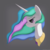 Size: 3200x3200 | Tagged: safe, artist:bluesparkks, princess celestia, g4, female, high res, sad, solo