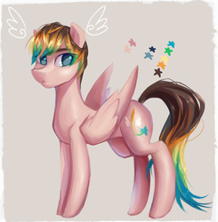 Size: 2298x2344 | Tagged: safe, artist:my-magic-dream, oc, oc only, pegasus, pony, cute, high res, ponysona, solo