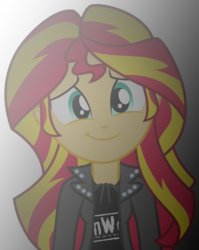 Size: 798x1001 | Tagged: safe, artist:digiradiance, sunset shimmer, equestria girls, g4, female, new world order, nwo, solo, wcw, wrestling, wwe