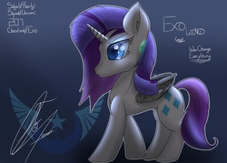 Size: 2800x2000 | Tagged: safe, artist:nexcoyotlgt, rarity, g4, exowings, female, high res, solo