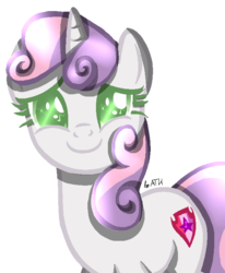 Size: 588x715 | Tagged: safe, artist:orkhideia, sweetie belle, g4, cutie mark, female, simple background, solo, the cmc's cutie marks, transparent background