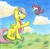 Size: 1023x1005 | Tagged: safe, artist:iceberglonely, fluttershy, bird, g4, cloud, female, filly, foal, solo