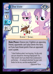 Size: 358x500 | Tagged: safe, enterplay, diamond tiara, pipsqueak, crusaders of the lost mark, g4, marks in time, my little pony collectible card game, ccg, merchandise