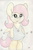 Size: 696x1045 | Tagged: safe, artist:slightlyshade, fluttershy, pony, g4, bipedal, clothes, dress, female, solo, traditional art