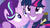 Size: 1280x720 | Tagged: safe, screencap, starlight glimmer, twilight sparkle, alicorn, pony, g4, no second prances, close-up, creepy, discovery family logo, female, grin, mare, twilight sparkle (alicorn)