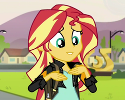 Size: 832x662 | Tagged: safe, edit, edited screencap, screencap, sunset shimmer, equestria girls, g4, my little pony equestria girls: friendship games, cute, inverted mouth, shimmerbetes