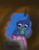 Size: 936x1192 | Tagged: safe, artist:katakiri, princess luna, g4, clothes, coffee, computer, female, hoof hold, robe, solo, toshiba