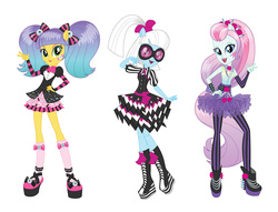 Size: 1759x1341 | Tagged: safe, photo finish, pixel pizazz, violet blurr, equestria girls, g4, my little pony equestria girls: rainbow rocks, the snapshots