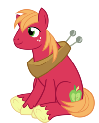 Size: 4000x5000 | Tagged: safe, artist:sofunnyguy, big macintosh, earth pony, pony, g4, absurd resolution, male, simple background, sitting, solo, stallion, transparent background, vector