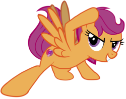 Size: 5325x4200 | Tagged: safe, artist:ramseybrony17, scootaloo, g4, absurd resolution, cutie mark, female, older, simple background, solo, the cmc's cutie marks, transparent background, vector