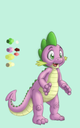 Size: 800x1280 | Tagged: safe, artist:digital-doodles, spike, g4, male, reference sheet, solo