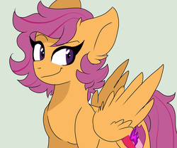 Size: 6000x5000 | Tagged: safe, artist:scarletskitty12, scootaloo, g4, absurd resolution, cutie mark, female, older, simple background, solo, the cmc's cutie marks