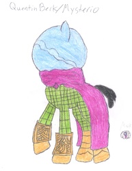 Size: 3060x3960 | Tagged: safe, artist:aridne, pony, high res, marvel, marvel comics, mysterio, ponified, solo