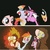 Size: 640x640 | Tagged: safe, artist:gmrqor, edit, screencap, fluttershy, pinkie pie, rainbow dash, twilight sparkle, earth pony, pegasus, pony, unicorn, g4, my little pony: friendship is magic, over a barrel, abuse, bad end, candle, dark comedy, female, fire, mane on fire, mare, needs more jpeg, on fire, open mouth, panic, parody, pinkiebuse, realistic end, reality ensues, scene parody, this ended in fire