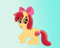 Size: 1024x819 | Tagged: safe, artist:rainbowmagicarts, apple bloom, g4, cutie mark, female, open mouth, solo, the cmc's cutie marks