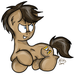 Size: 620x618 | Tagged: safe, artist:kristysk, doctor whooves, time turner, earth pony, pony, g4, male, solo, stallion
