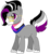 Size: 576x630 | Tagged: safe, artist:acluigiyoshi, artist:vampiresuper-sayajin, oc, oc only, oc:metten monotone, pony, asexual, asexual pride flag, genderfluid, genderfluid pride flag, glasses, hipster, ponified, ponysona, pride, pride ponies, simple background, solo, transparent background