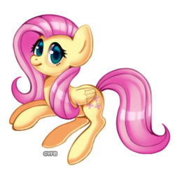 Size: 1500x1500 | Tagged: safe, artist:yellowfeatherbolt, fluttershy, g4, female, simple background, solo, transparent background