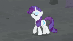 Size: 1258x720 | Tagged: safe, screencap, rarity, g4, my little pony: friendship is magic, the cutie map, eyes closed, female, solo