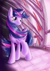 Size: 1000x1412 | Tagged: safe, artist:definisher, twilight sparkle, alicorn, pony, g4, female, mare, solo, twilight sparkle (alicorn)