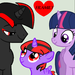 Size: 550x549 | Tagged: safe, artist:abrilelizabeth, edit, twilight sparkle, alicorn, pony, g4, 1000 hours in ms paint, background pony strikes again, crossover, crossover shipping, dumb, engrish, female, male, mare, misspelling, ms paint, offspring, parent:shadow the hedgehog, parent:twilight sparkle, parents:shadtwi, ponified, recolor, shadow the hedgehog, shadtwi, shipping, sonic the hedgehog (series), twilight sparkle (alicorn)
