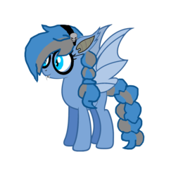 Size: 1152x1152 | Tagged: safe, artist:motownwarrior01, oc, oc only, oc:dark script, bat pony, pony, glasses, headband, simple background, skull, solo, transparent background