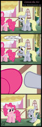 Size: 951x2879 | Tagged: safe, artist:toxic-mario, derpy hooves, pinkie pie, pegasus, pony, g4, comic, eating, female, mare, unamused