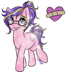 Size: 1000x1032 | Tagged: safe, artist:thatzeig, oc, oc only, oc:heart healer, crystal pony, pony, solo