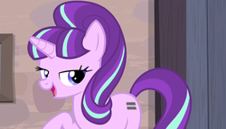 Size: 1258x720 | Tagged: safe, screencap, starlight glimmer, g4, the cutie map, equal cutie mark, female, s5 starlight, solo