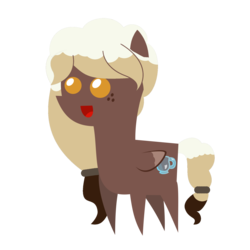 Size: 2000x2000 | Tagged: safe, artist:besttubahorse, oc, oc only, oc:sweet mocha, pegasus, pony, high res, pointy ponies, solo, trace