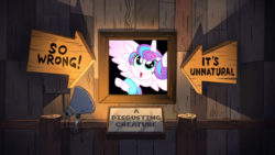 Size: 1280x720 | Tagged: safe, princess flurry heart, g4, the crystalling, background pony strikes again, boss mabel, downvote bait, drama, flurry heart drama, gravity falls, low quality bait, male, op has failed to start shit, op is a duck, op is trying to start shit, smiling