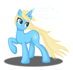 Size: 2322x2230 | Tagged: safe, artist:deannaphantom13, pony, elsa, frozen (movie), high res, ponified, simple background, solo, transparent background