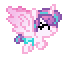 Size: 62x82 | Tagged: safe, artist:botchan-mlp, princess flurry heart, alicorn, pony, g4, the crystalling, animated, baby, cute, desktop ponies, diaper, eyes closed, female, filly, flurrybetes, flying, foal, pixel art, simple background, solo, transparent background