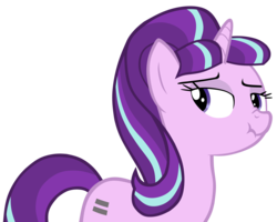 Size: 5000x4000 | Tagged: safe, artist:blondenobody, starlight glimmer, pony, g4, the cutie map, absurd resolution, female, scrunchy face, simple background, solo, transparent background