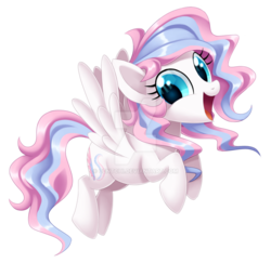 Size: 1024x996 | Tagged: safe, artist:centchi, oc, oc only, oc:flutter rush, solo, watermark