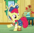 Size: 722x711 | Tagged: safe, screencap, apple bloom, g4, on your marks, adorabloom, animated, boots, clubhouse, cowboy, cowboy boots, cowboy hat, crusaders clubhouse, cute, dancing, feather, feather hat, female, hat, shoes, square dance, wink, yodeling