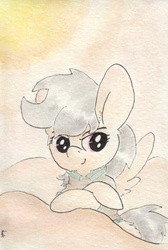 Size: 692x1028 | Tagged: safe, artist:slightlyshade, daring do, g4, female, solo, traditional art