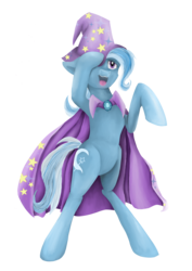 Size: 2894x4093 | Tagged: safe, artist:cluelesstuna, trixie, pony, g4, bipedal, female, high res, simple background, solo, transparent background