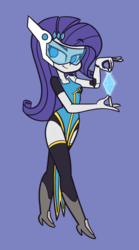 Size: 833x1500 | Tagged: safe, artist:khuzang, rarity, equestria girls, g4, crossover, female, overwatch, solo, symmetra