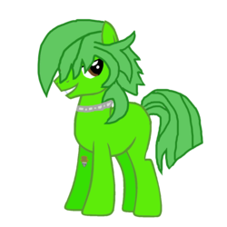 Size: 1152x1152 | Tagged: safe, artist:motownwarrior01, artist:sapphireartemis, oc, oc only, oc:lime tendril, necklace, simple background, solo, tattoo, transparent background