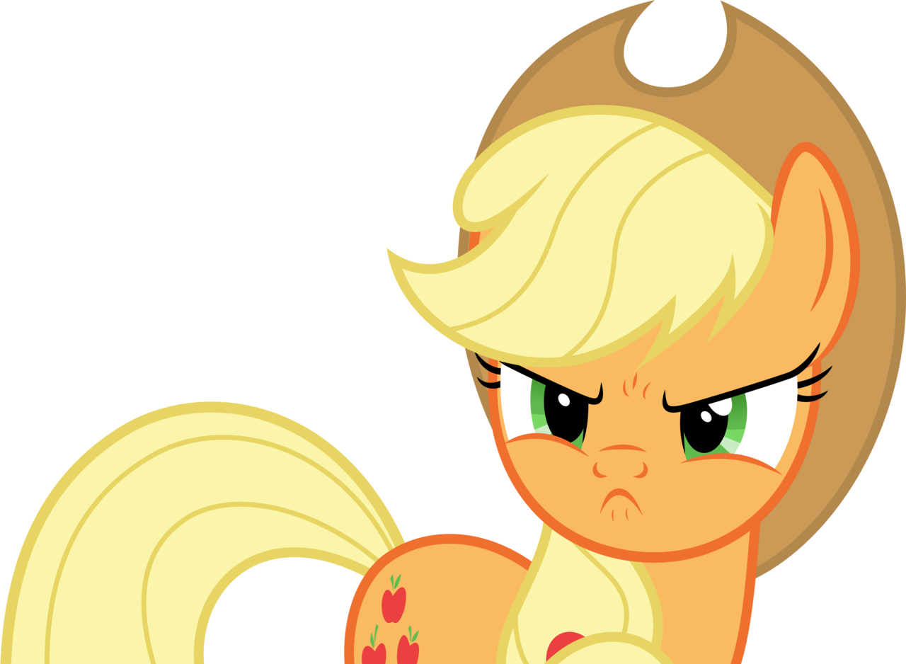 my little pony applejack angry