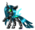 Size: 981x866 | Tagged: safe, artist:sodapopfairypony, queen chrysalis, changeling, changeling queen, g4, cute, cutealis, female, raised hoof, smiling, solo