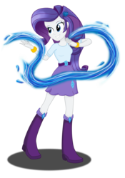 Size: 2656x3792 | Tagged: safe, artist:deannaphantom13, rarity, equestria girls, g4, avatar the last airbender, bracelet, crossover, female, high res, hydrokinesis, simple background, solo, transparent background, water, waterbending