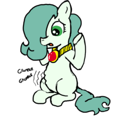 Size: 640x600 | Tagged: safe, artist:ficficponyfic, color edit, edit, oc, oc only, oc:emerald jewel, earth pony, pony, colt quest, amulet, child, color, colored, colt, femboy, foal, hair over one eye, hungry, male, sitting, solo, stomach growl, trap